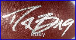 Drew Brees / Autographed Wilsob Brand Silver Logo Full Size Football / COA