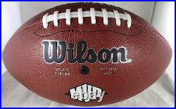 Drew Brees / Autographed Wilsob Brand Silver Logo Full Size Football / COA