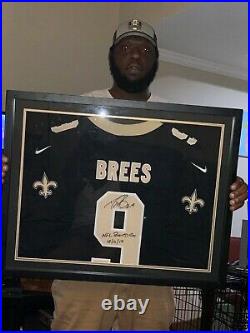 Drew Brees New Orleans Saints Autographed Black Nike Limited Jersey with NFL