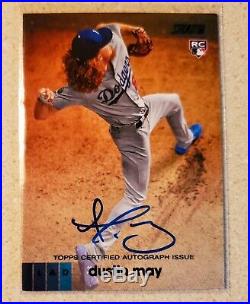 Dustin May 2020 Topps Stadium Club SSP Black On-Card Autograph #d 25/25 Dodgers