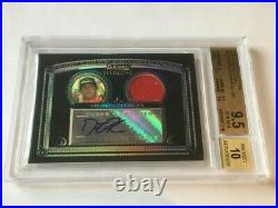 Dustin Pedroia 2005 Bowman Sterling BLACK REFRACTOR Auto/Jersey #/25 BGS 9.5/10