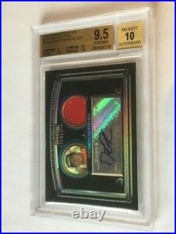 Dustin Pedroia 2005 Bowman Sterling BLACK REFRACTOR Auto/Jersey #/25 BGS 9.5/10