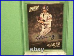 Eli Manning Auto Card 2017 Panini Black Friday BGS 9 New York Giants Super Bowl