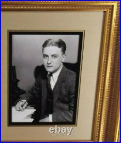 F. Scott Fitzgerald Signed Check To IRS Framed Display Author JSA Authenticated