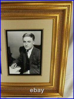 F. Scott Fitzgerald Signed Check To IRS Framed Display Author JSA Authenticated