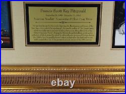 F. Scott Fitzgerald Signed Check To IRS Framed Display Author JSA Authenticated