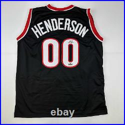 Facsimile Autographed Scoot Henderson Portland Black Reprint Laser Auto Basketba