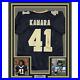 Framed-Autographed-Signed-Alvin-Kamara-35x39-New-Orleans-Black-Jersey-BAS-COA-01-sstu