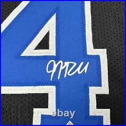 Framed Facsimile Autographed JJ J. J. Redick 35x39 Duke Black Reprint Jersey