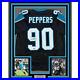 Framed-Facsimile-Autographed-Julius-Peppers-35x39-Carolina-Black-Reprint-Jersey-01-llrc