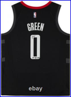 Framed Jalen Green Rockets Signed #0 2021 Jordan Statement Swingman Jersey withIns