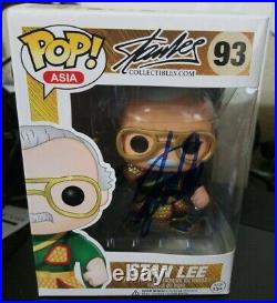 Funko Pop Asia Stan Lee Autographed Guan Yu Black Mint #93 with COA NEW Signed