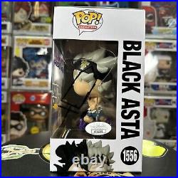 Funko Pop Black Asta (GITD) Signed by Dallas Reid with Doodle Black Clover