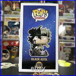 Funko Pop Black Asta (GITD) Signed by Dallas Reid with Doodle Black Clover