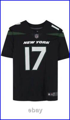 Garrett Wilson New York Jets Autographed Black Nike Limited Jersey Fanatics COA