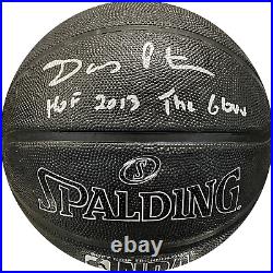 Gary Payton HOF 2013 & The Glove Autographed I/O Black Basketball (BVG)