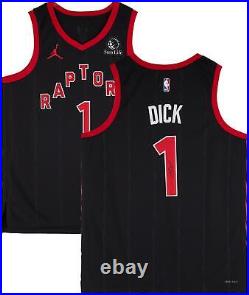 Gradey Dick Toronto Raptors Signed Jordan Statement Edition Swingman Jersey