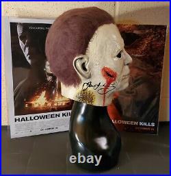 Halloween Kills Michael Myers Autographed by James Jude Courtney Mask TOTS Black