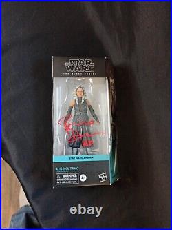 Hasbro star wars black series Ahsoka Tano Action Figure Autographed By