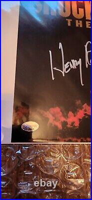 Henry Rollins autograph poster with Authentic hologram certified PSA. Black Flag
