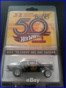 Hot Wheels 55 Gasser, 32nd Nationals Convention Black and Gold, #611 AUTOGRAPHED