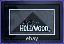 Hulk Hogan Signed Autographed Black Hollywood Bandana Framed PSA/DNA