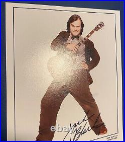 Jack Black Auto on 10 x 8 Photo School of Rock Movie Autograph