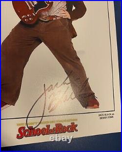 Jack Black Auto on 10 x 8 Photo School of Rock Movie Autograph