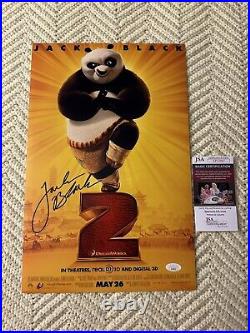 Jack Black Signed King Fu Panda 2 Movie Poster 11X 17 JSA Authentication COA