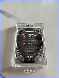 Jack Hughes Black Diamond Rookie Gems Autograph /99