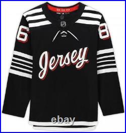 Jack Hughes New Jersey Devils Signed Black Alternate Adidas Authentic Jersey