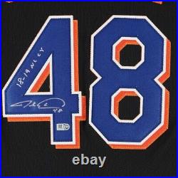 Jacob deGrom New York Mets Authentic Autograph Signed Black Nike Fanatics Jersey