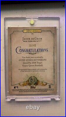 Jacob degrom autographed tops card 16/42