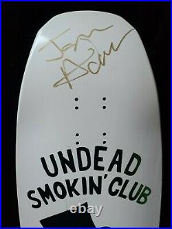 Jason Adams Signed Black Label Custom Gripped Smoke Em Autograph Skateboard Deck