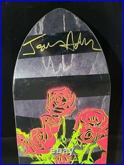 Jason Adams Signed Broses Black Label Custom Gripped Autograph Skateboard Deck