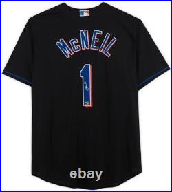 Jeff McNeil New York Mets Autographed Black Nike Replica Jersey