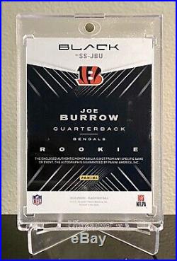Joe Burrow Panini Black Sizeable 3 Color RPA #ed 1/10! Ebay 1/1! Beautiful RPA