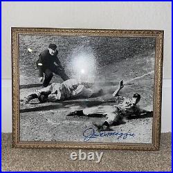 Joe Dimaggio Autograph Vintage Signed Black & White Photo Ny Yankees Rare