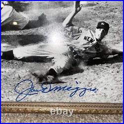 Joe Dimaggio Autograph Vintage Signed Black & White Photo Ny Yankees Rare