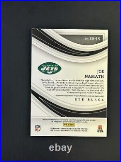 Joe Namath Jets Hof Eye Black Gold Ink Auto Ssp 2023 Immaculate Autograph /5