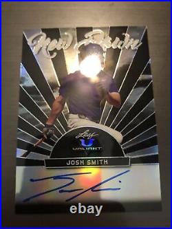 Josh Smith 2019 Leaf Valiant New Dawn Autograph Auto Yankees On-Card Black 2/5