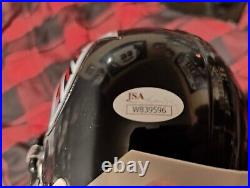 Julio Jones Autographed Signed Riddell Throwback Mini Helmet Falcons JSA COA
