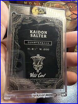 Kaidon Salter 2024 Wild Card Jokers Wild Auto 1/1 NEW COLORADO QB BLACK