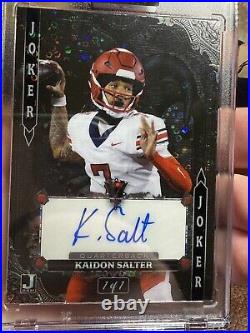 Kaidon Salter 2024 Wild Card Jokers Wild Auto 1/1 NEW COLORADO QB BLACK