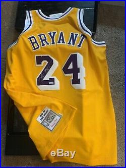 Kobe Bryant Signed Lakers Panini Mitchell And Ness Authentic Jersey Autograph