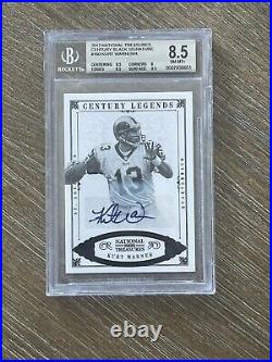 Kurt Warner 2012 National Treasures Legends Auto /4 BGS 8.5