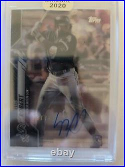 LUIS ROBERT 2020 Topps Clearly Authentic Black Rookie RC Auto #/75 WHITE SOX