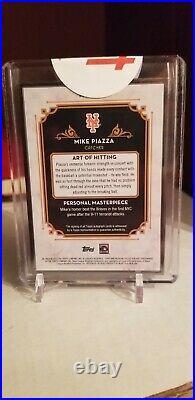 MIKE PIAZZA 2014 Topps Museum Black Framed Autograph Auto 01/5 Mets Rare