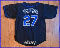 Mark Vientos Autographed Signed Custom New York Mets Black Jersey Size XL Bas