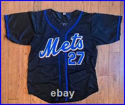 Mark Vientos Autographed Signed Custom New York Mets Black Jersey Size XL Bas